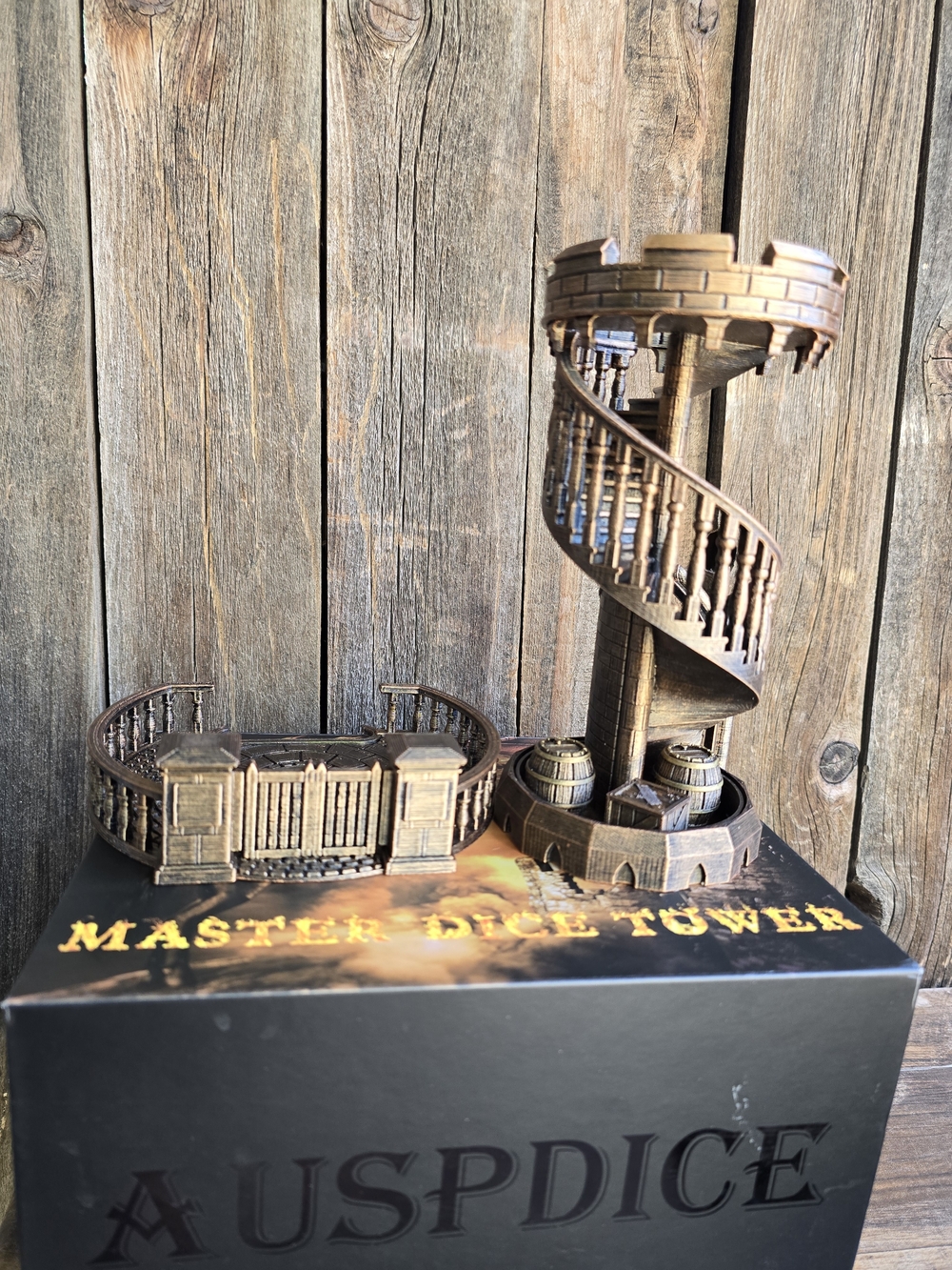 Master Dice Tower in Antique Bronze